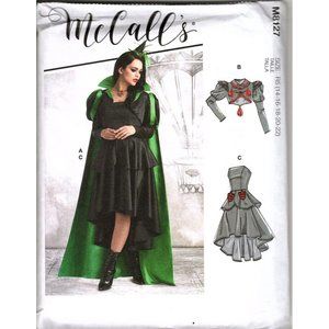McCalls Costume M8127 Misses 14 to 22 Wizard of Oz Wicked Witch Uncut Pattern